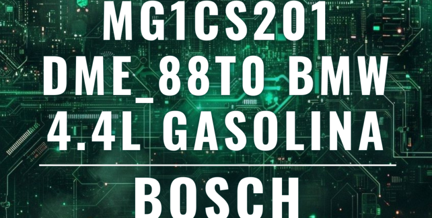 Home - Bosch - MG1CS201 DME_88T0 Bmw 4.4l petrol